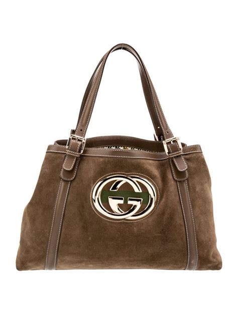 gucci suede britt tote